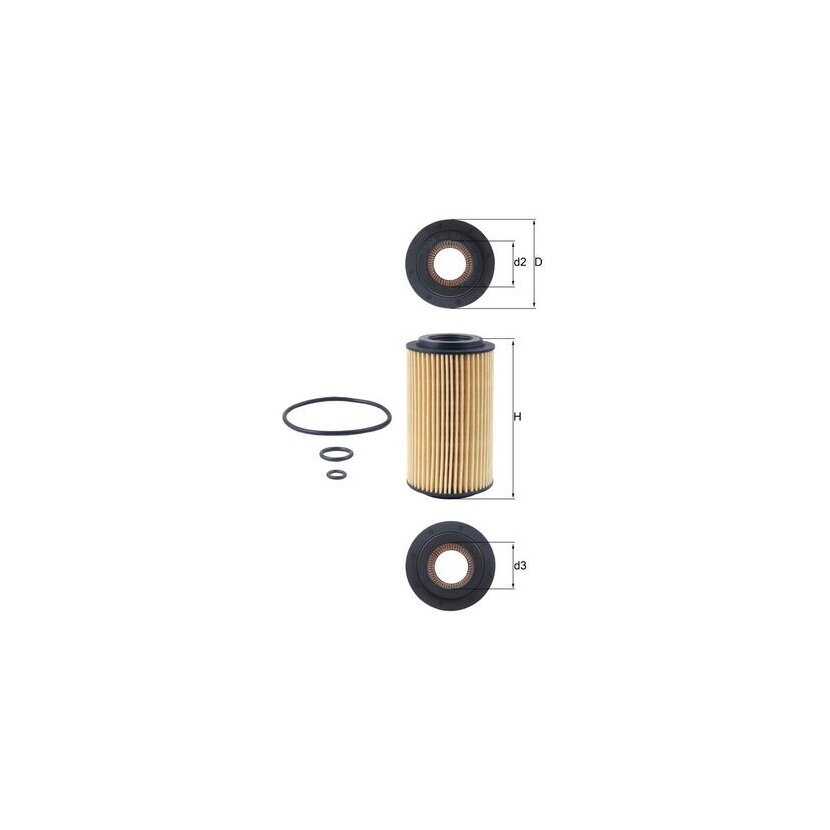 KNECHT Ölfilter OX 153D3 - OX153D3 für 05080244AB