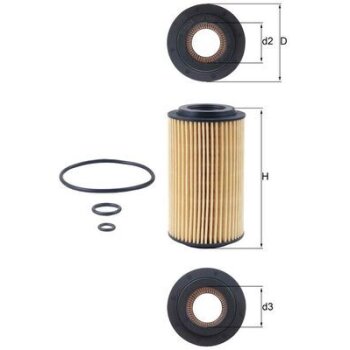 KNECHT Ölfilter OX 153D3 - OX153D3 für 05080244AB
