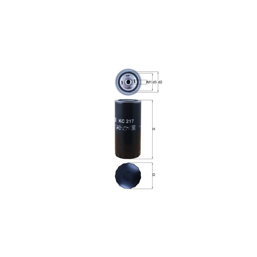 KNECHT Kraftstofffilter KC 217 - KC217 für 1328177