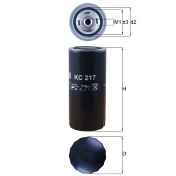 KNECHT Kraftstofffilter KC 217 - KC217 für 1328177