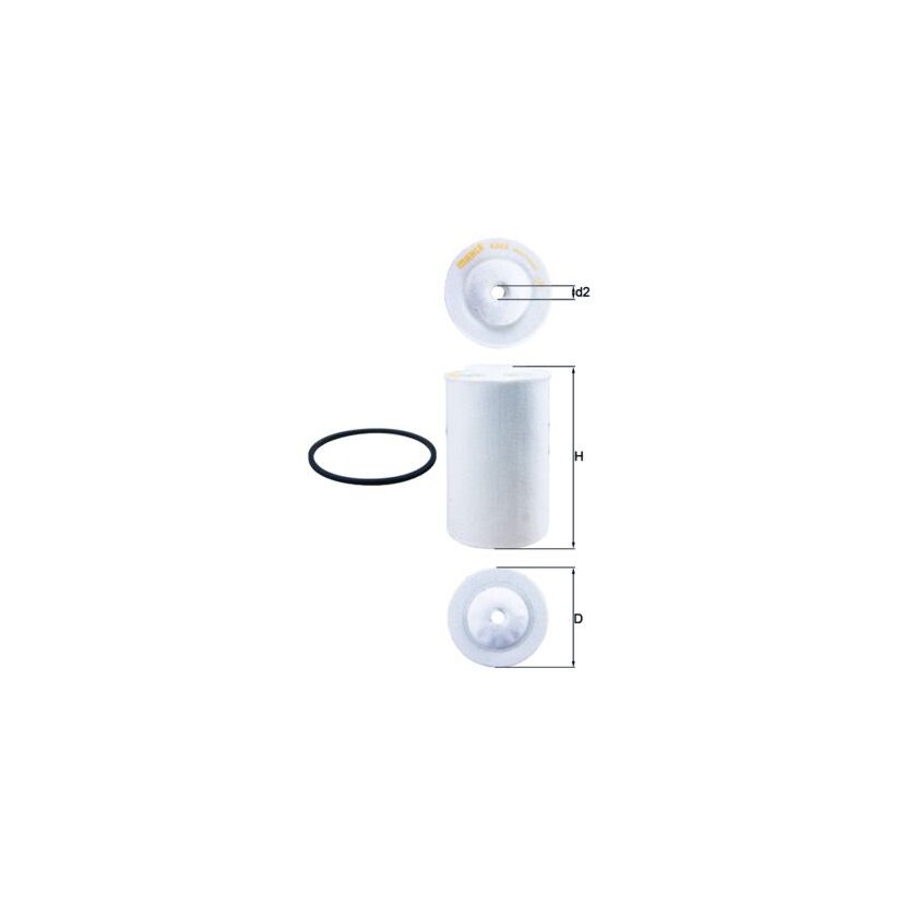 MAHLE Kraftstofffilter KX 65D - KX65D für 5011270