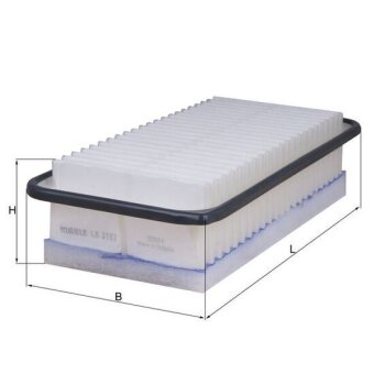 KNECHT Luftfilter LX 3187 - LX3187 für 178010N020