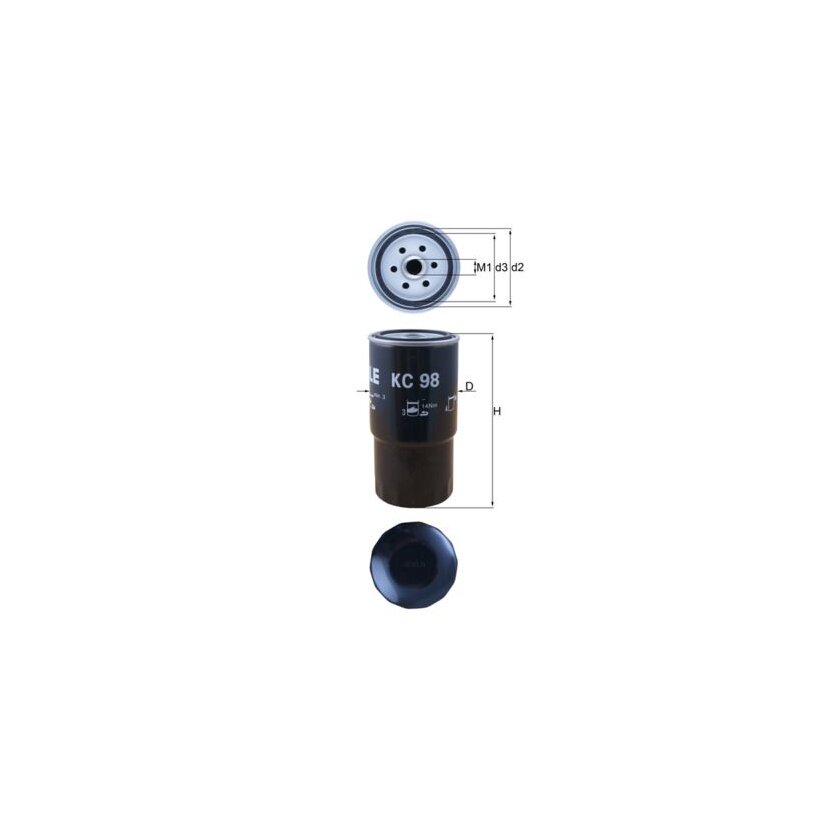 KNECHT Kraftstofffilter KC 98 - KC98 für 13322245006