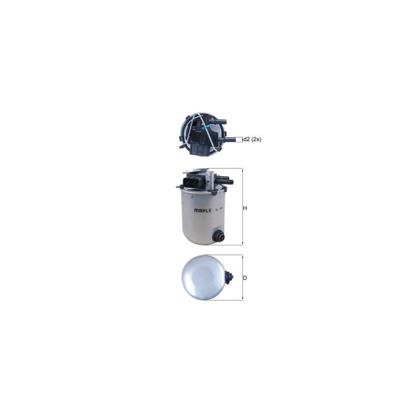 KNECHT Kraftstofffilter KL 909 - KL909 für 16400BB50A