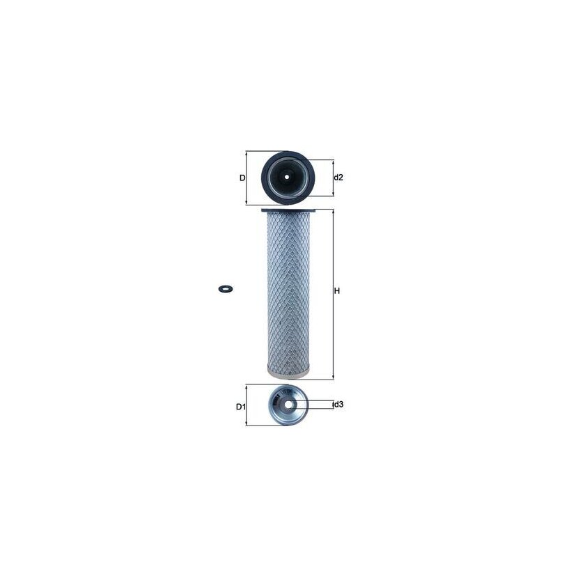 KNECHT Sekundärluftfilter LXS 214 - LXS214 für J3564106