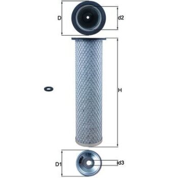 KNECHT Sekundärluftfilter LXS 214 - LXS214 für...