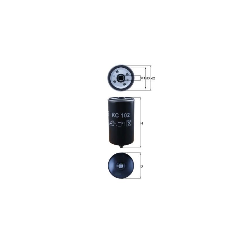 KNECHT Kraftstofffilter KC 102 - KC102 für 51125030004
