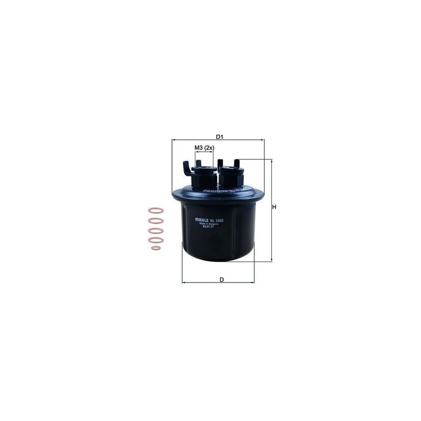 KNECHT Kraftstofffilter KL 1050D - KL1050D für 16010SH3931