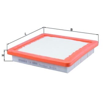 KNECHT Luftfilter LX 4066 - LX4066 für 165463VD0A