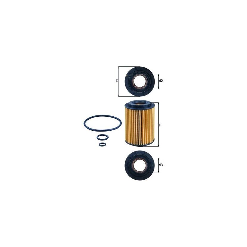 KNECHT Ölfilter OX 347D - OX347D für 15430RSRE01