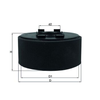 KNECHT Luftfilter LX 870 - LX870 für 13717509544