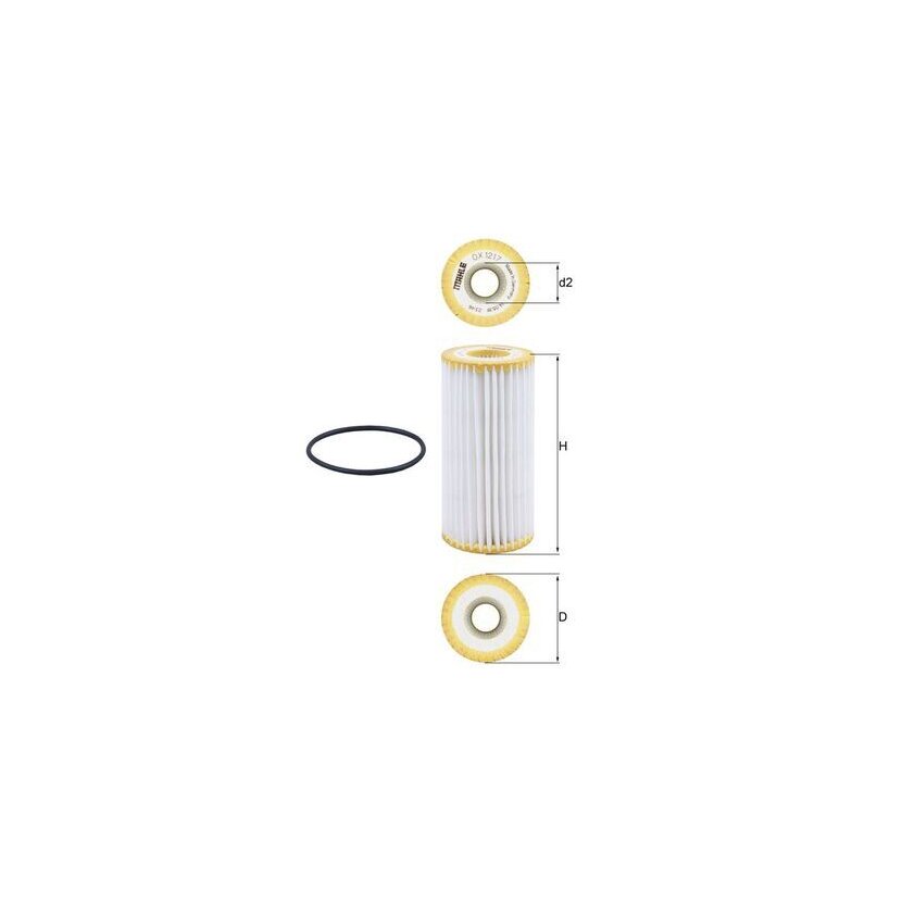 KNECHT Ölfilter OX 1217D - OX1217D für 06K115466
