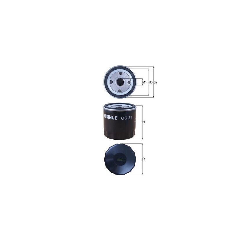 KNECHT Ölfilter OC 21 - OC21 für 7884256