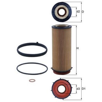 KNECHT Ölfilter OX 560D - OX560D für 11427808443