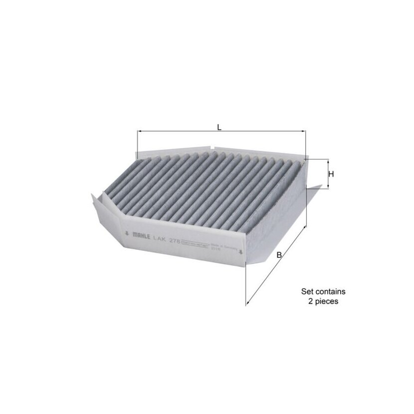 KNECHT Filter, Innenraumluft LAK 278/S - LAK278/S für 2308300418