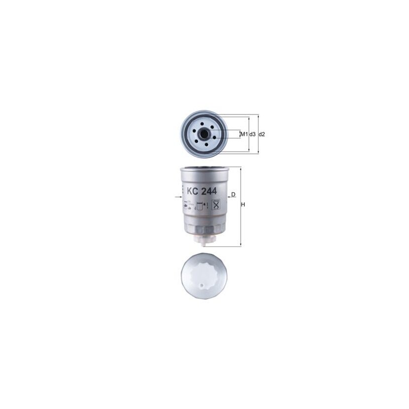 KNECHT Kraftstofffilter KC 244 - KC244 für 12762671