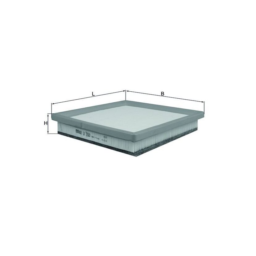 KNECHT Luftfilter LX 3580 - LX3580 für 13357497