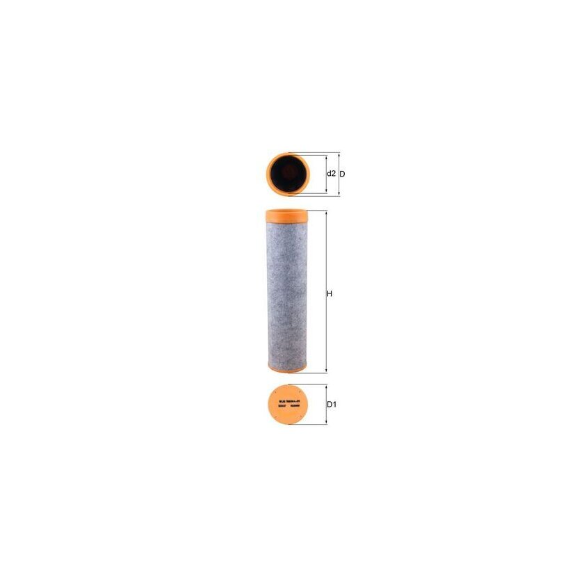 KNECHT Sekundärluftfilter LXS 7080 - LXS7080