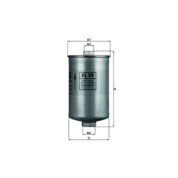 KNECHT Kraftstofffilter KL 30 - KL30 für 81113511