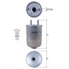 KNECHT Kraftstofffilter KL 752/5D - KL752/5D für 164001501R