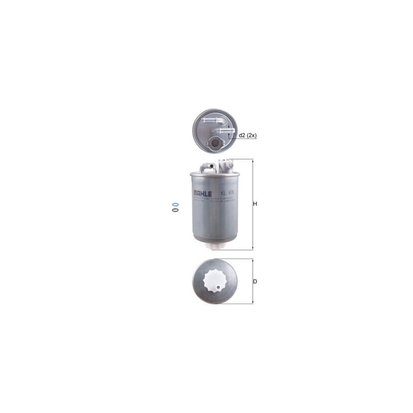 KNECHT Kraftstofffilter KL 476D - KL476D für 7M0127401A