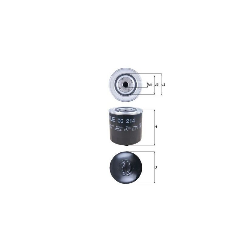 KNECHT Ölfilter OC 214 - OC214 für 069115561