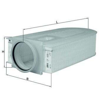 KNECHT Luftfilter LX 1686/1 - LX1686/1 für 6510940004