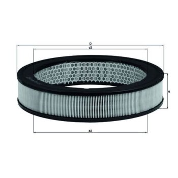KNECHT Luftfilter LX 8 - LX8 für 3409795