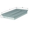 KNECHT Luftfilter LX 350 - LX350 für F1CZ9601A