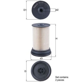 KNECHT Kraftstofffilter KX 516/S - KX516/S für 95135912