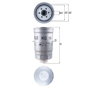 KNECHT Kraftstofffilter KC 18 - KC18 für 0060507208