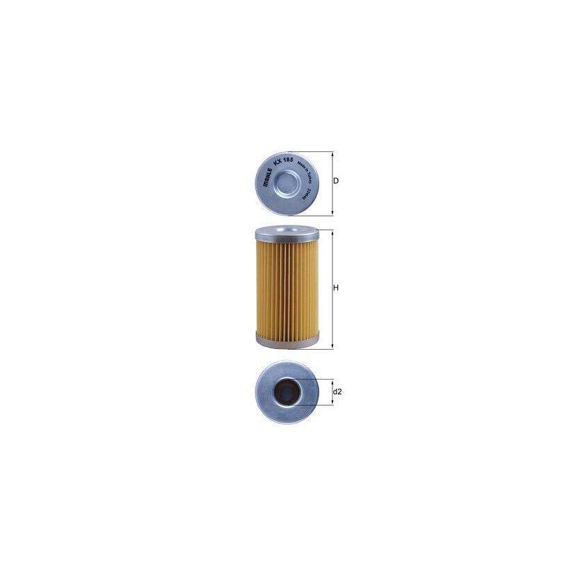 KNECHT Kraftstofffilter KX 185 - KX185 für SBA130366050