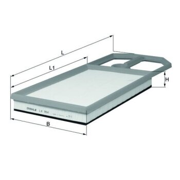 KNECHT Luftfilter LX 954 - LX954 für 6K0129620C