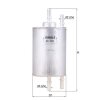 KNECHT Kraftstofffilter KL 592 - KL592 für 8E0201511C