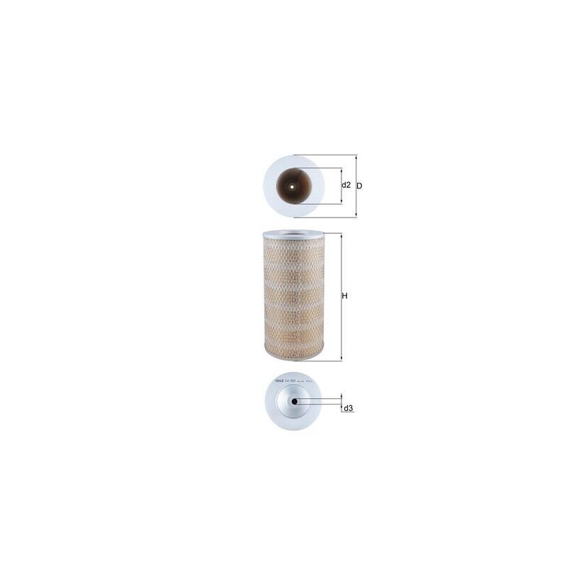 KNECHT Luftfilter LX 882 - LX882 für 1780154100