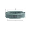 KNECHT Luftfilter LX 166 - LX166 für 7955272