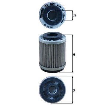 KNECHT Ölfilter OX 801 - OX801 für 3UHE344000