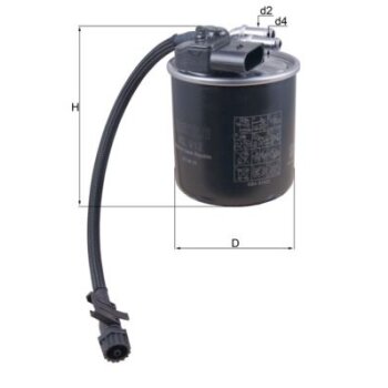 KNECHT Kraftstofffilter KL 912 - KL912 für 6510901552