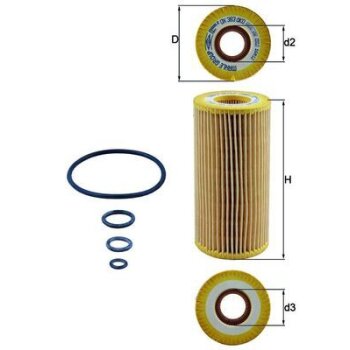 KNECHT Ölfilter OX 383D - OX383D für 2751800009