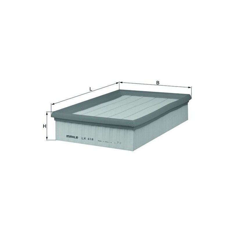 KNECHT Luftfilter LX 418 - LX418 für 1L0129601C