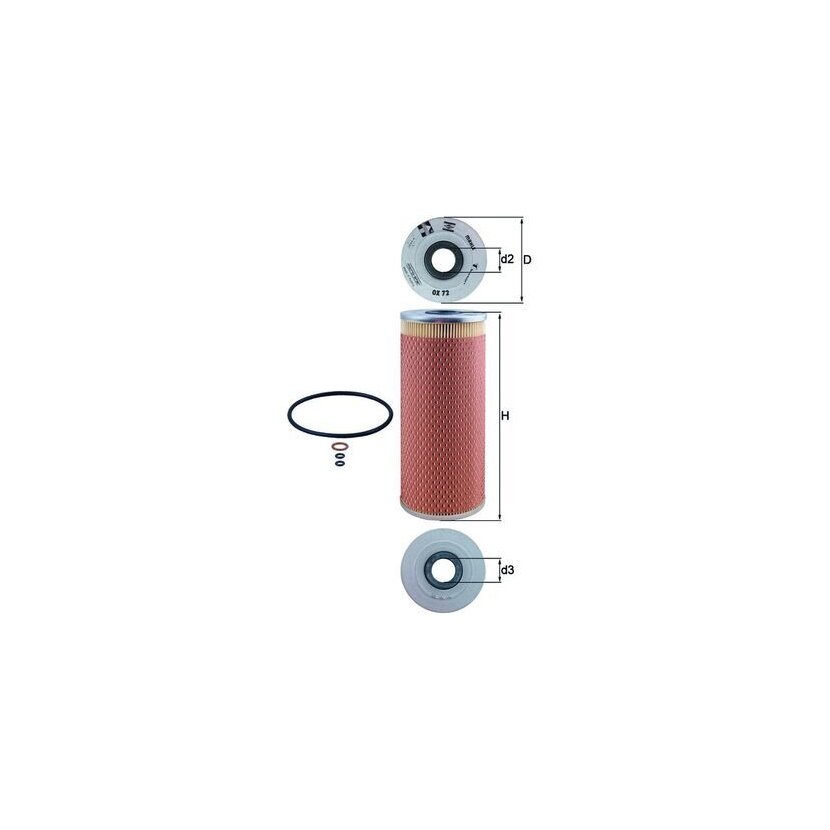 KNECHT Ölfilter OX 72D - OX72D für 11422242288