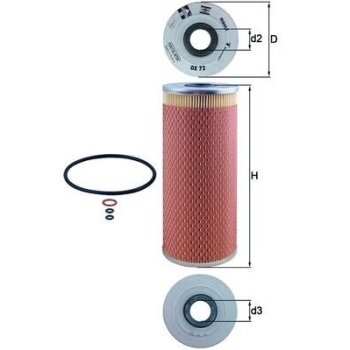 KNECHT Ölfilter OX 72D - OX72D für 11422242288