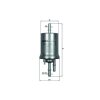 KNECHT Kraftstofffilter KL 156/3 - KL156/3 für 6Q0201051C