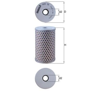 KNECHT Hydraulikfilter, Lenkung HX 15 - HX15 für...