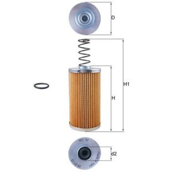 KNECHT Filter, Arbeitshydraulik HX 90D - HX90D für...