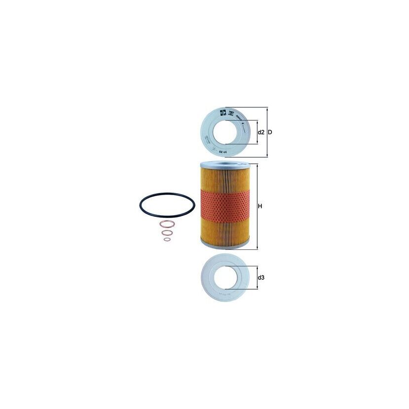 KNECHT Ölfilter OX 44D - OX44D für 5000847
