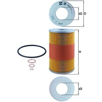 KNECHT Ölfilter OX 44D - OX44D für 5000847