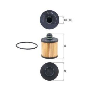 KNECHT Ölfilter OX 779D - OX779D für 6001073424