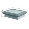 KNECHT Luftfilter LX 1061 - LX1061 für 1378081A00