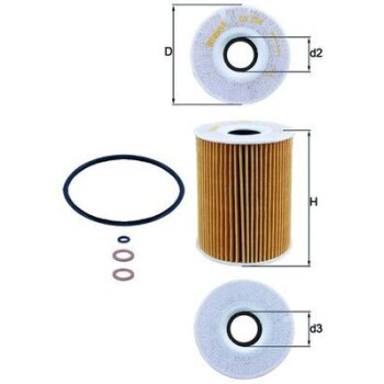 KNECHT Ölfilter OX 254D3 - OX254D3 für 11427837997
